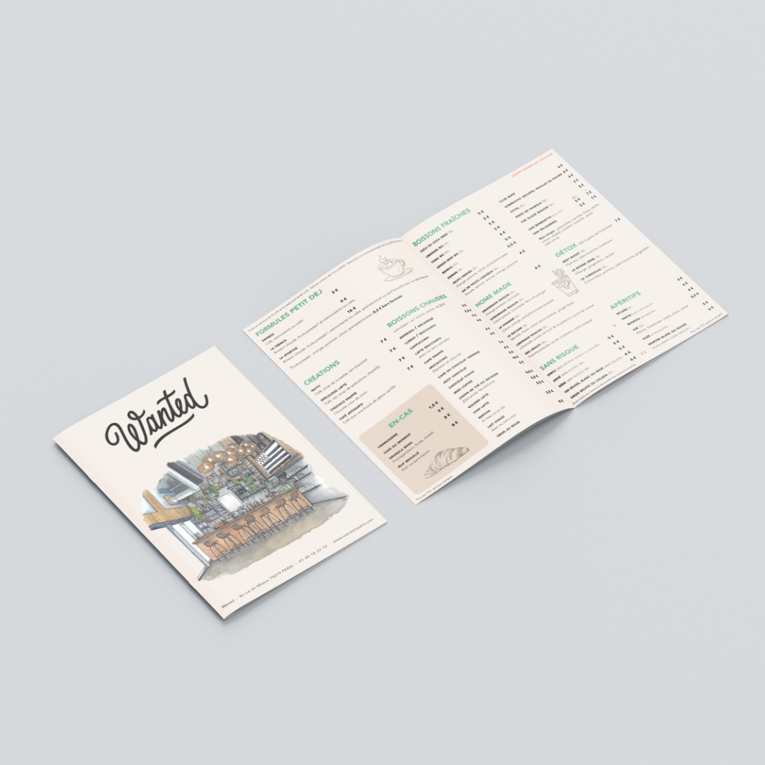 Carte de restaurant_Wanted 2